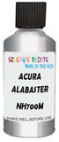 Detail brush applying Silver Metallic to a small door scratch on an Acura Csx, clean OEM finish