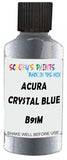 Detail brush applying Silver Metallic to a small door scratch on an Acura Integra, clean OEM finish