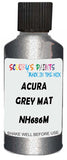 Detail brush applying Silver Metallic to a small door scratch on an Acura Rl, clean OEM finish