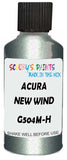 Detail brush applying Silver Metallic to a small door scratch on an Acura El, clean OEM finish