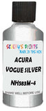 Detail brush applying Silver Metallic to a small door scratch on an Acura El, clean OEM finish