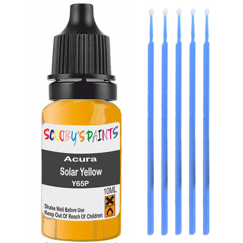 Touch Up Paint For Acura Nsx Solar Yellow Y65P Yellow Scratch Stone Chip 10Ml