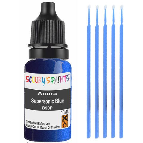 Touch Up Paint For Acura Integra Supersonic Blue B90P Blue Scratch Stone Chip 10Ml