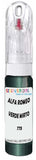 10ml–30ml touch-up kit for Alfa Romeo 166 chips and scratches, precise colour match to Verde Mirto Metallic 773