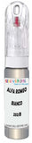10ml–30ml touch-up kit for Alfa Romeo Giulietta chips and scratches, precise colour match to Bianco Lunare Metallic 252/B