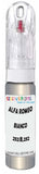 10ml–30ml touch-up kit for Alfa Romeo Giulia chips and scratches, precise colour match to Bianco Lunare Metallic 252/B,252