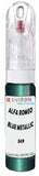 10ml–30ml touch-up kit for Alfa Romeo 2000 Berlina chips and scratches, precise colour match to Blue Metallic 349