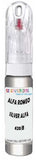 10ml–30ml touch-up kit for Alfa Romeo Giulia chips and scratches, precise colour match to Silver Alfa Metallic 620/B