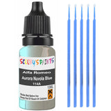 Touch Up Paint For Alfa Romeo 166 Aurora Nuvola Blue 114A Brown/Beige/Gold Scratch Stone Chip 10Ml
