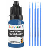 Touch Up Paint For Alfa Romeo Gtv Azzurro Le Mans Blue 348 Blue Scratch Stone Chip 10Ml