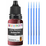 Touch Up Paint For Alfa Romeo Gtv Bordeaux Red 146 Red Scratch Stone Chip 10Ml