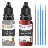 ALFA ROMEO ROSSO SCURO RED 552 Metallic/Pearl Primer