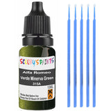 Touch Up Paint For Alfa Romeo 145000000000 Verde Minerva Green 315A Green Scratch Stone Chip 10Ml