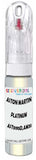 10ml–30ml touch-up kit for Aston Martin Vantage chips and scratches, precise colour match to Platinum White Pearl AST5195D,AM5195