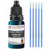 Touch Up Paint For Aston Martin V12 Vanquish Ocellus Teal Ast5173D Green Scratch Stone Chip 10Ml