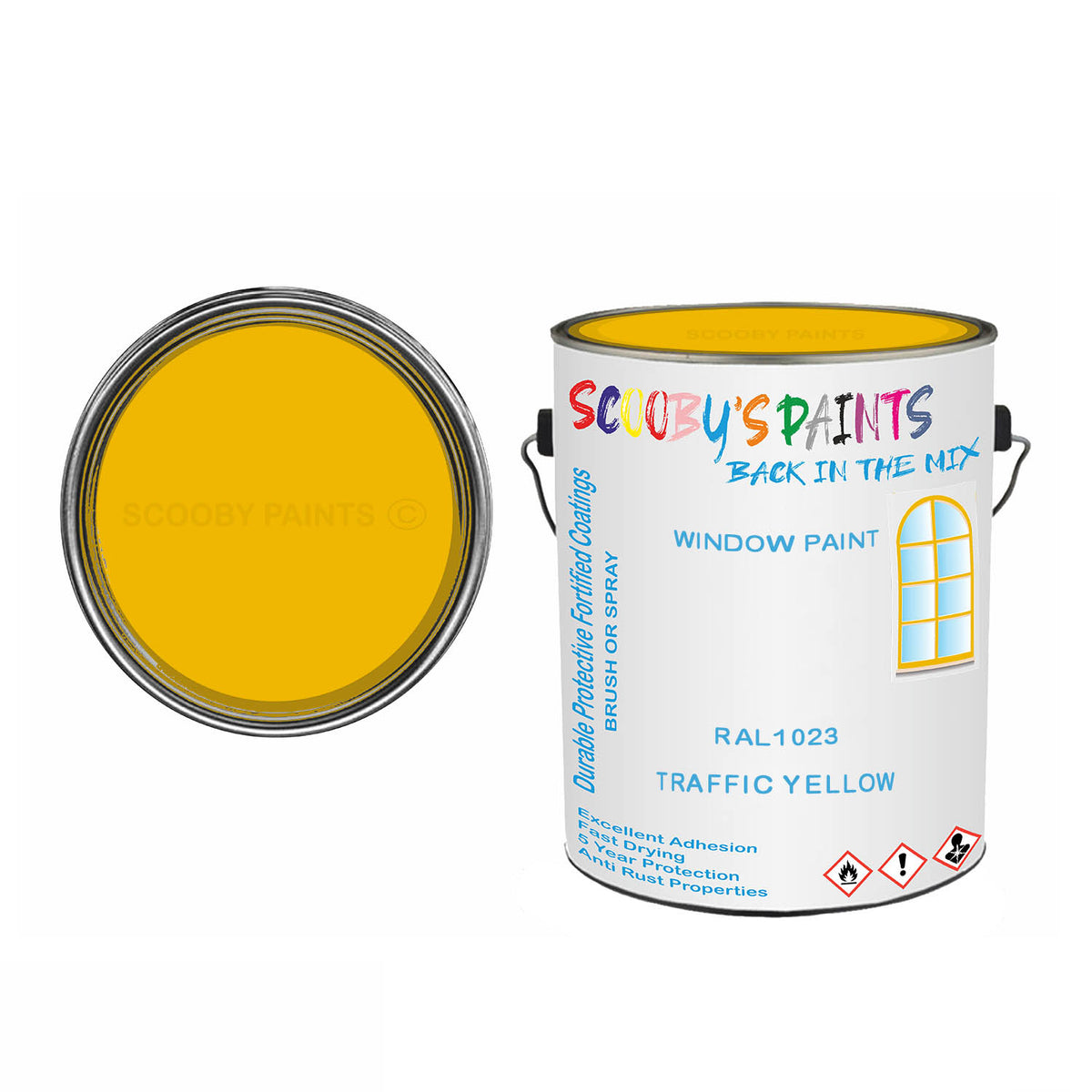 RAL1023 Traffic Yellow Spray Paint and Touch Up Paint