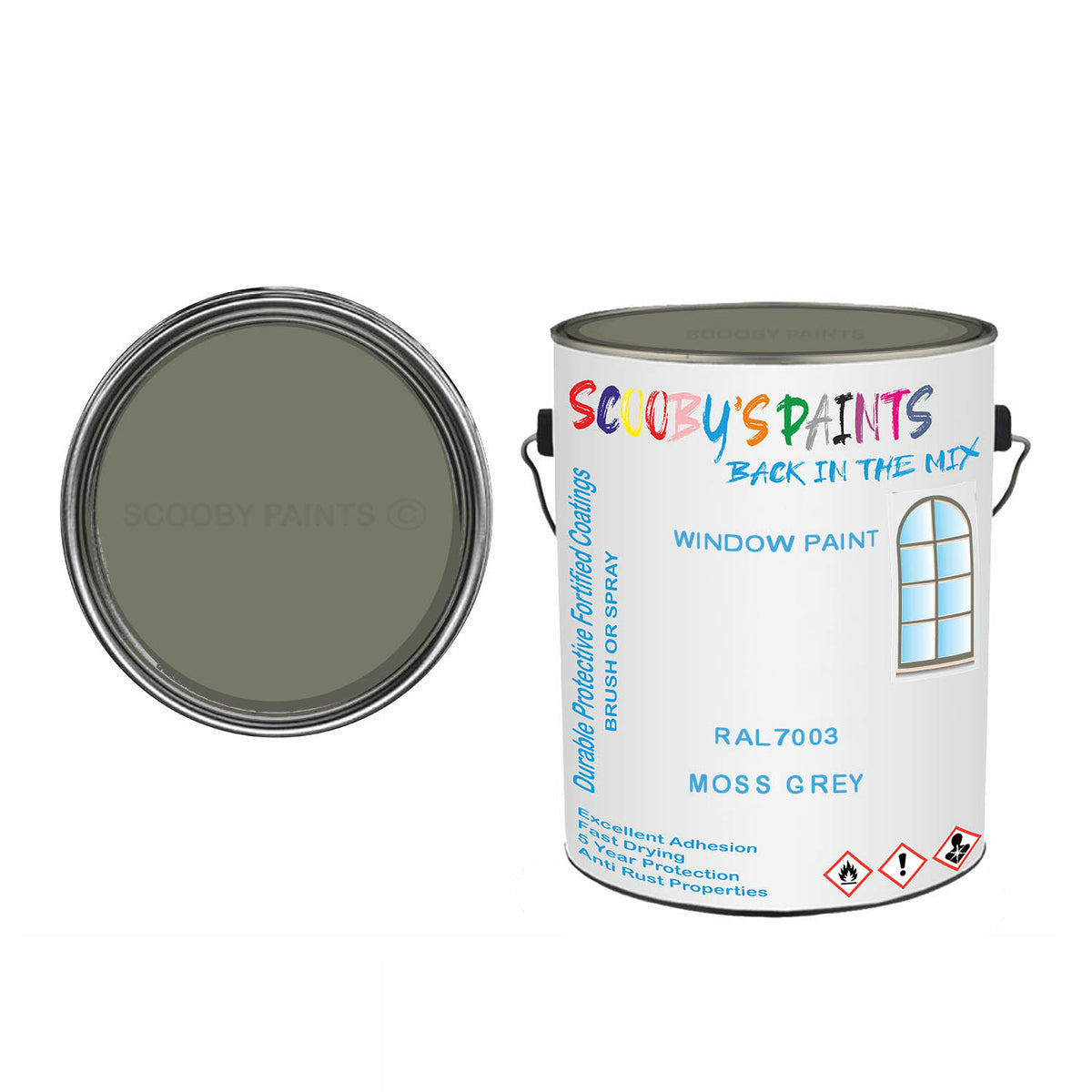 Ral 7003 Moss Grey For Bicycle Frames Acrylic Silver-Grey Metal