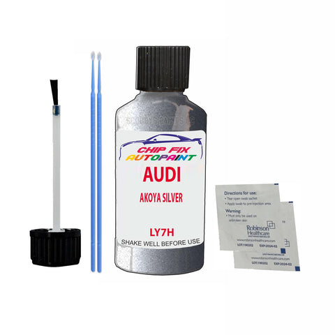 Paint For Audi A6 Akoya Silver 2003-2010 Code Ly7H Touch Up Paint Scratch Repair