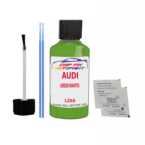Paint For Audi Tt Rs Green Mantis 2014-2022 Code Lz6A Touch Up Paint Scratch Repair