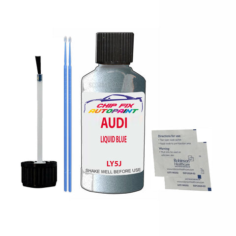 Paint For Audi A5 Liquid Blue 2004-2012 Code Ly5J Touch Up Paint Scratch Repair