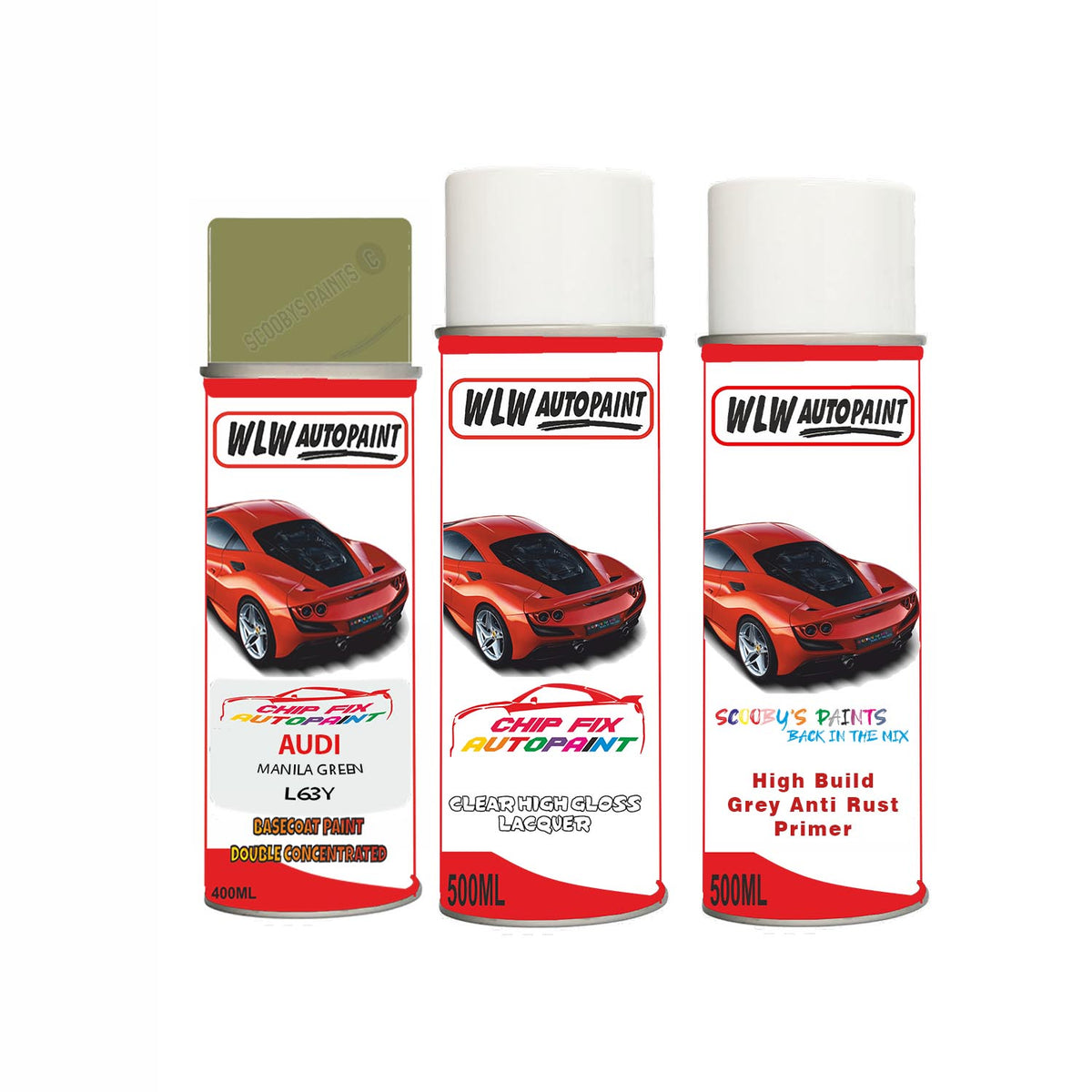 Audi Manila Green Paint Code L63Y Aerosol Spray Paint Car Touch Up