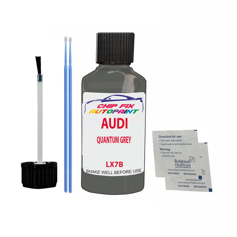 Paint For Audi Q2 Quantum Grey 2016-2022 Code Lx7B Touch Up Paint Scratch Repair