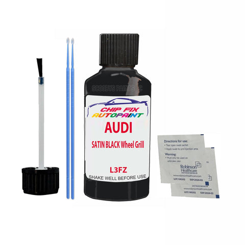 Paint For Audi Q8 Satin Black Wheel Grill 1998-2021 Code L3Fz Touch Up Paint Scratch Repair