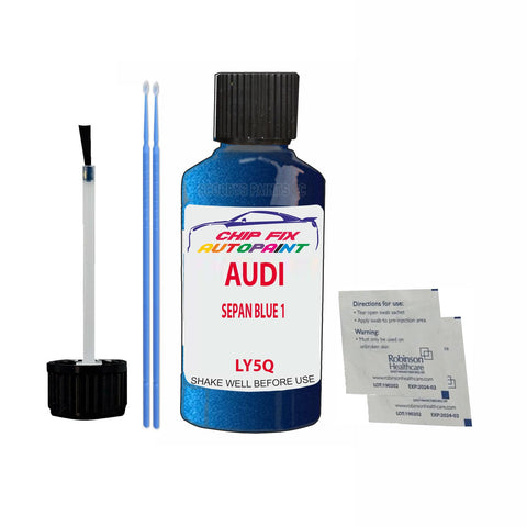 Paint For Audi Tt Rs Sepan Blue 1 2008-2021 Code Ly5Q Touch Up Paint Scratch Repair