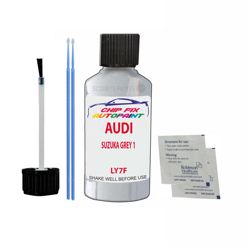 Paint For Audi Quattro Suzuka Grey 1 2009-2022 Code Ly7F Touch Up Paint Scratch Repair