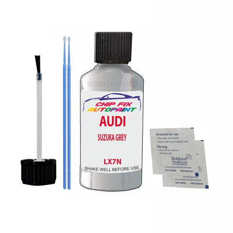 Paint For Audi Q8 Suzuka Grey 2010-2021 Code Lx7N Touch Up Paint Scratch Repair