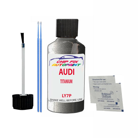Paint For Audi Quattro Titanium 1988-2000 Code Ly7P Touch Up Paint Scratch Repair