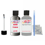 Anti rust primer undercoat Audi 100 Titanium 1988-2000 Code Ly7P Touch Up Paint Scratch Repair