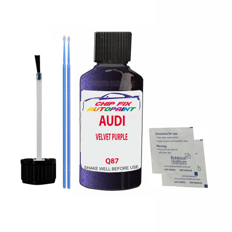 Paint For Audi Quattro Velvet Purple 2010-2010 Code Q87 Touch Up Paint Scratch Repair