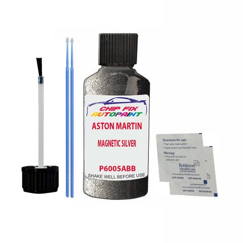 ASTON MARTIN MAGNETIC SILVER Paint Code P6005ABB Scratch Touch Up Paint Pen