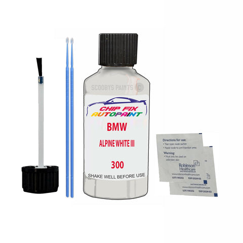 Paint For Bmw 6 Series Gt Alpine White Iii 300 1990-2022 White Touch Up Paint