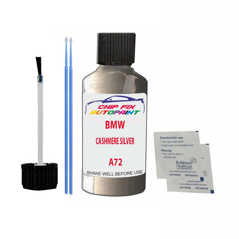 Paint For Bmw 5 Series Gt Cashmere Silver A72 2007-2022 Grey Touch Up Paint