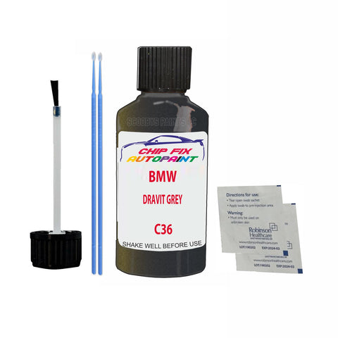 Paint For Bmw 4 Series Dravit Grey C36 2018-2022 Grey Touch Up Paint