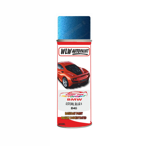 Aerosol Spray Paint For Bmw 2 Series Cabrio Estoril Blue Ii Code B45 2012-2021