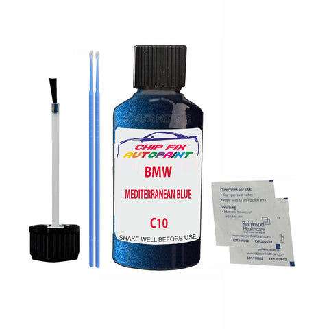 BMW MEDITERRANEAN BLUE Paint Code C10 Car Touch Up Paint Scratch/Repair