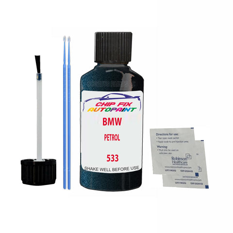 Paint For Bmw 7 Series Petrol 533 1993-2021 Blue Touch Up Paint