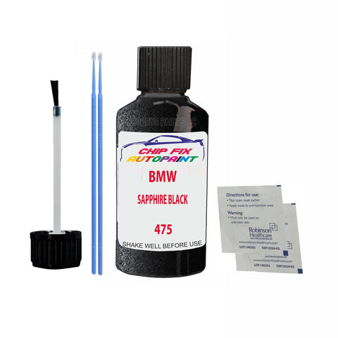 Paint For Bmw 5 Series Sapphire Black 475 2001-2022 Black Touch Up Paint