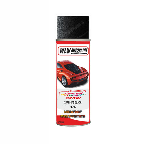 Aerosol Spray Paint For Bmw 2 Series Grand Coupe Sapphire Black Code 475 2001-2022