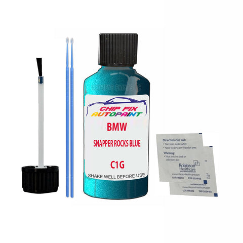 Paint For Bmw 4 Series Snapper Rocks Blue C1G 2016-2022 Blue Touch Up Paint