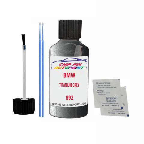 Paint For Bmw 5 Series Titanium Grey 892 2001-2008 Grey Touch Up Paint