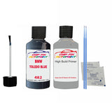 anti rust primer Bmw 5 Series Limo Toledo Blue 482 2001-2009 Blue scratch repair pen