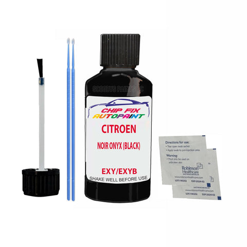 CITROEN C15 VAN NOIR ONYX (BLACK) EXY Car Touch Up Scratch repair Paint Mirror