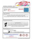 Data saftey sheet T5 Van/Camper Daenisch Blue LH5R 2002-2009 Blue instructions for use