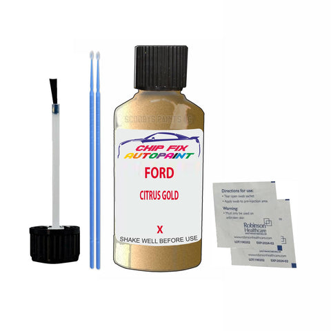 Paint For Ford Cougar CITRUS GOLD 2000-2005 YELLOW Touch Up Paint
