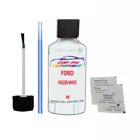 Paint For Ford Fiesta ST FROZEN WHITE 2006-2022 WHITE Touch Up Paint