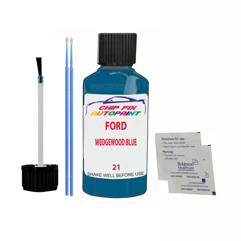 Paint For Ford Escort WEDGEWOOD BLUE 1989-1998 BLUE Touch Up Paint